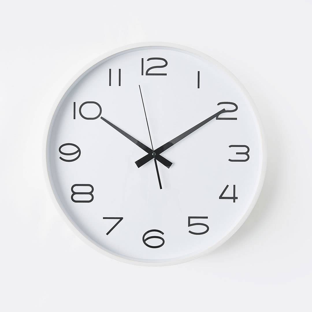 Thomas 40cm White Clock