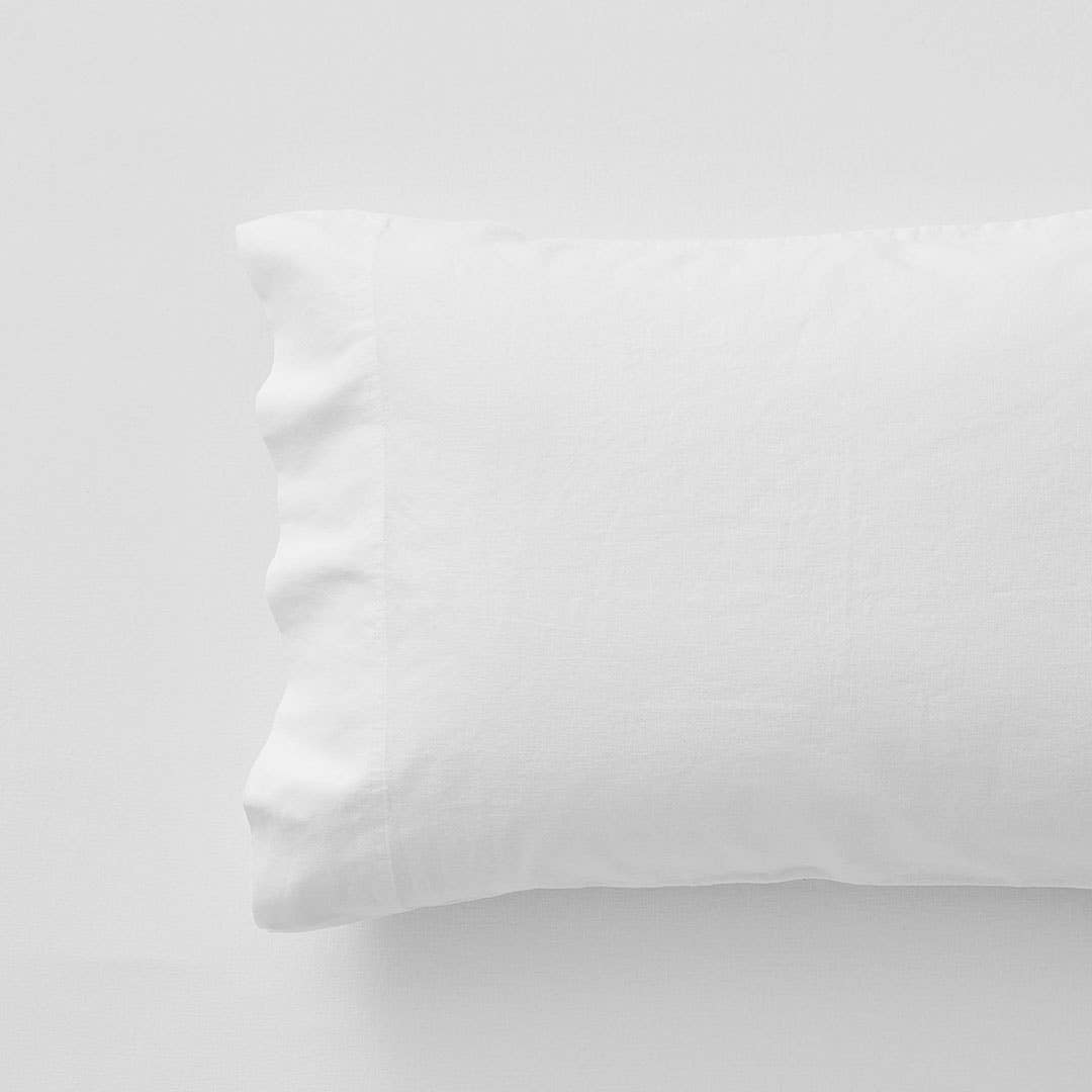 Olsen Linen/Cotton Sheet Set - White