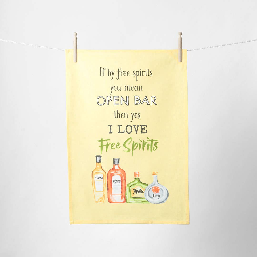 Free Spirits Tea Towel