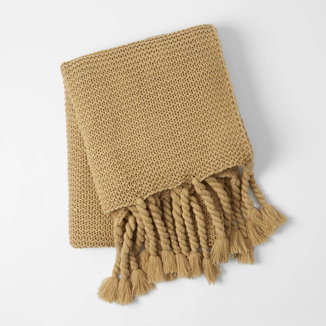 Chunky Throw - Mustard