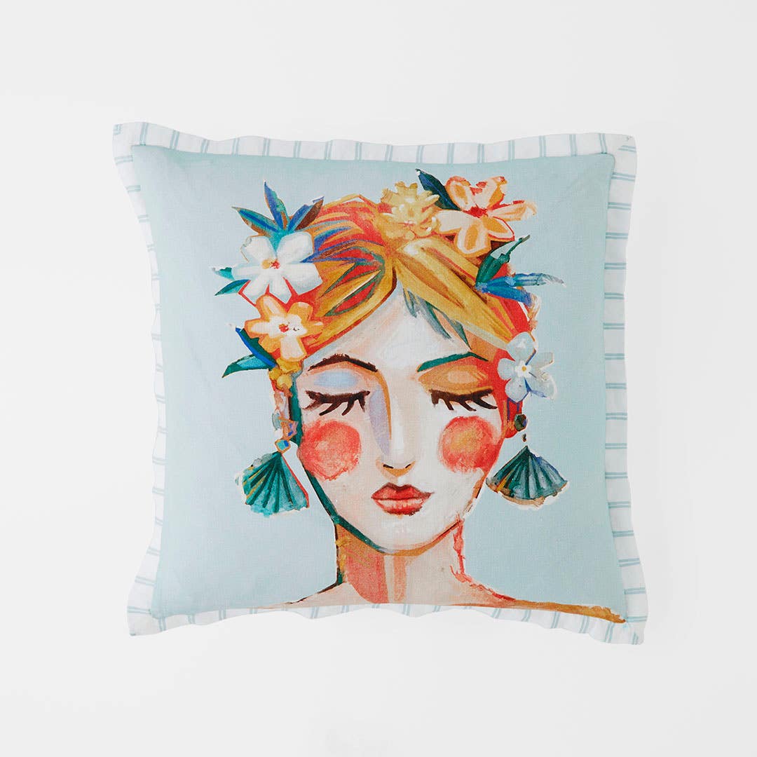 Ines Lady Cushion - Ivory/Multi