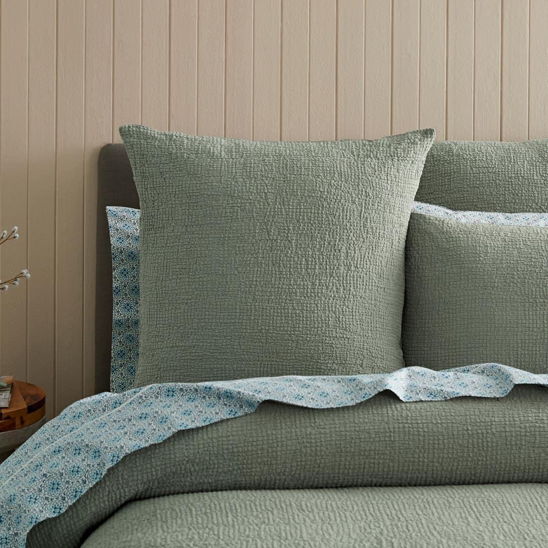 Nico Quilt Cover - Sage