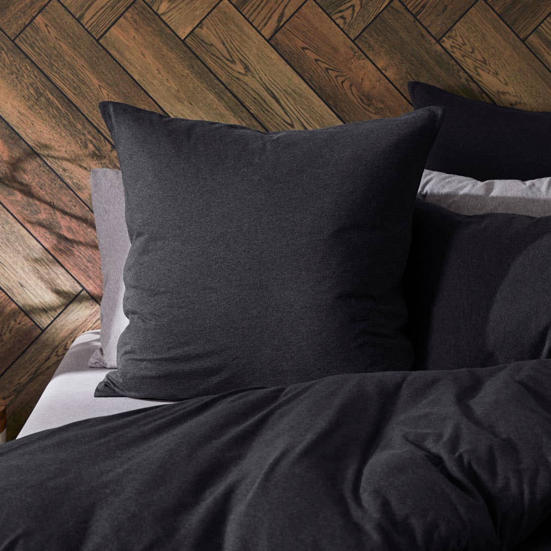 Jersey Quilt Cover - Charcoal