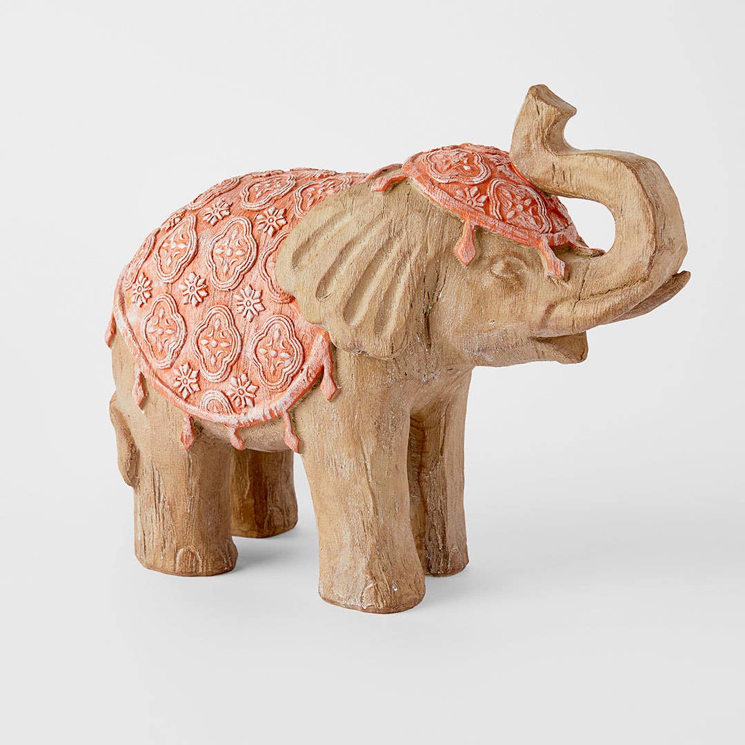 Carved Elephant Brown