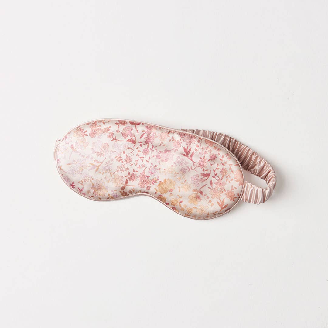 Silk Print Eye Mask - Blush Print