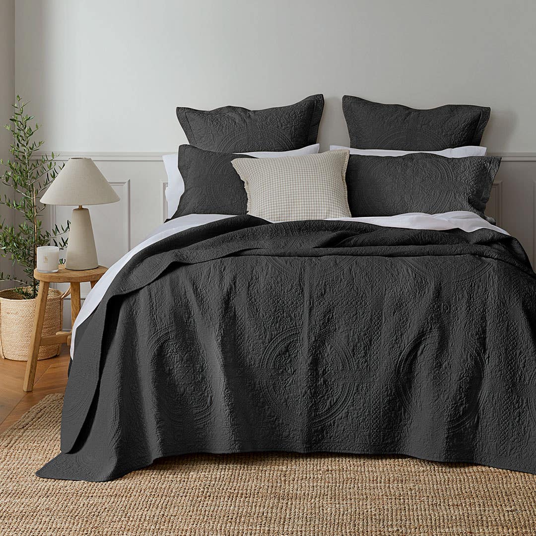 Artemida Bedspread - Charcoal