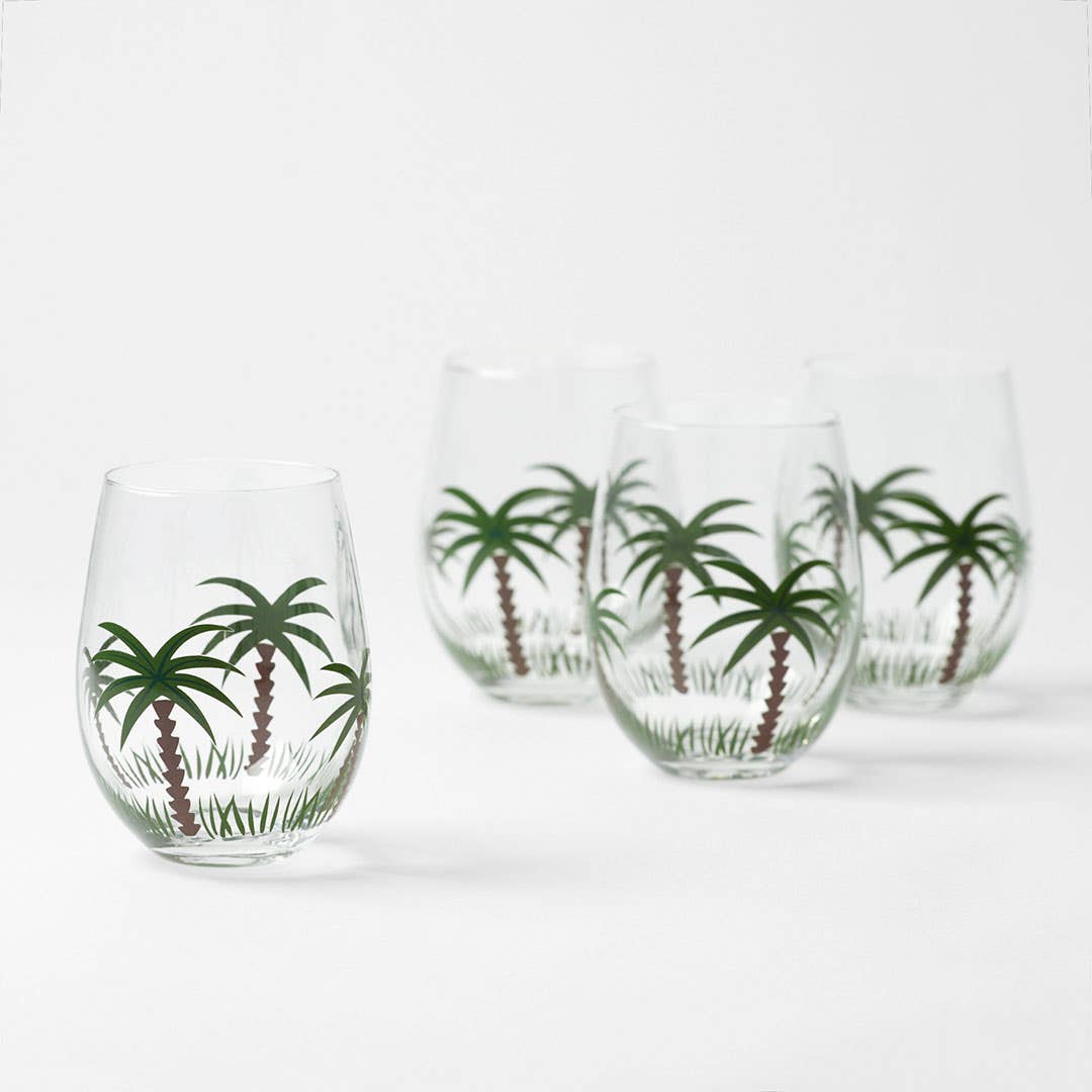 Palm Tree Set Of 4