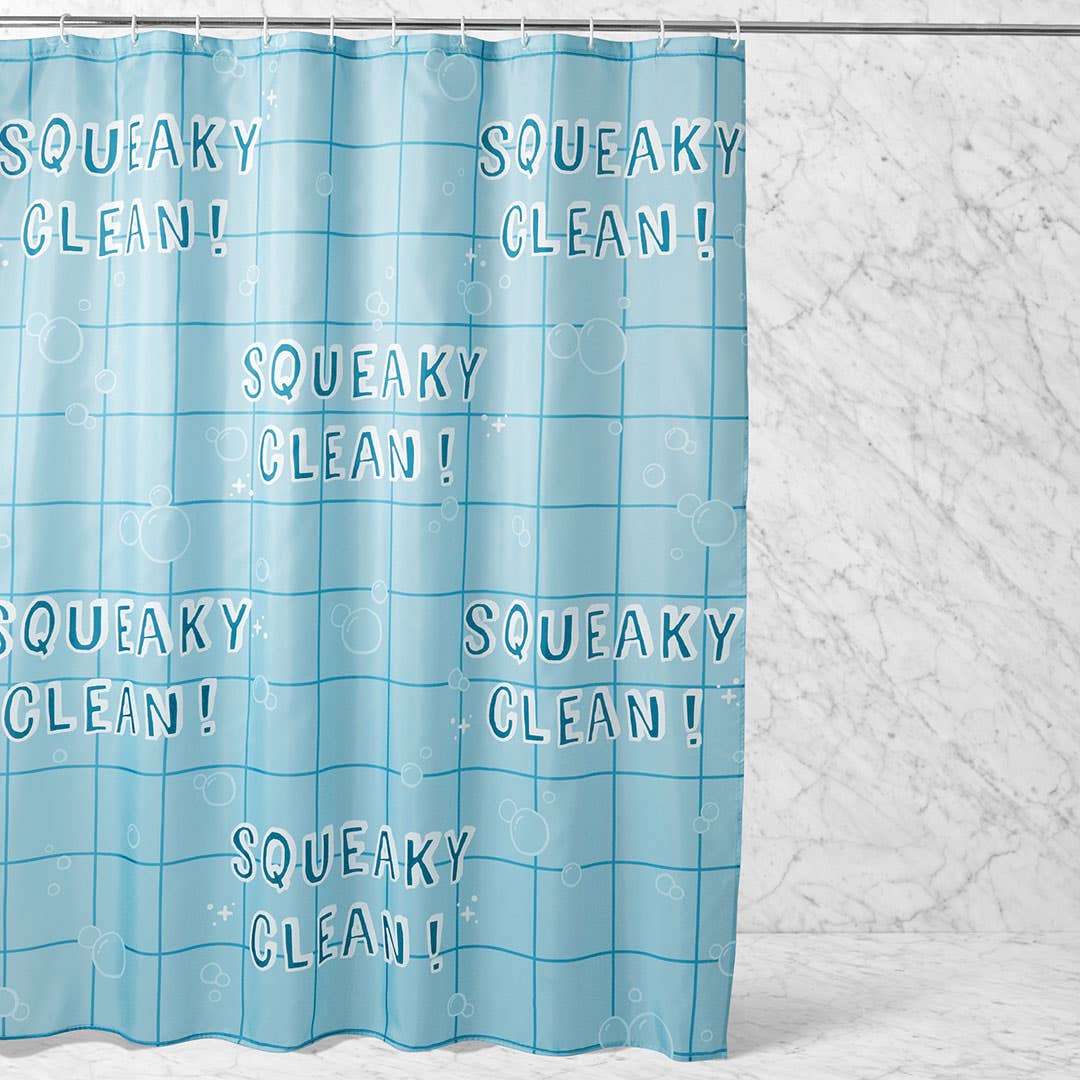 Squeaky Clean Shower Curtain