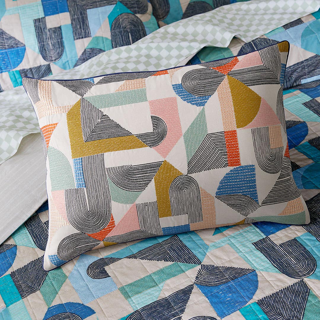 Klee Cushion - Navy/Multi