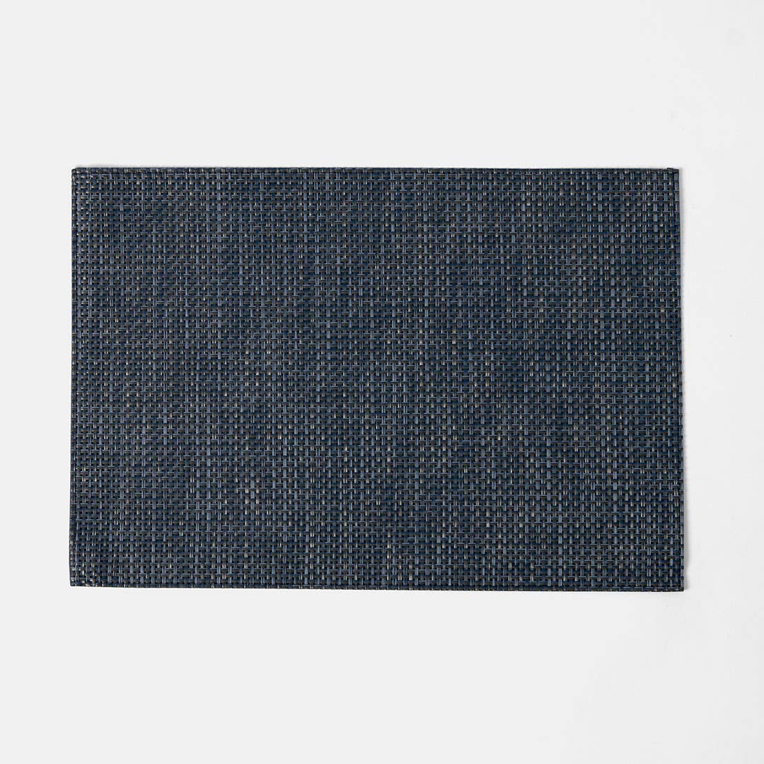 Checkers Metallic Placemat - Indigo