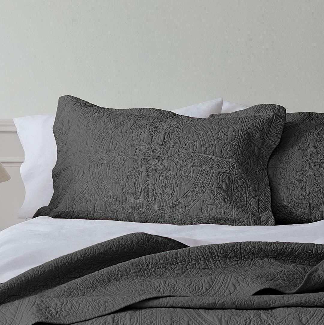 Artemida Bedspread - Charcoal