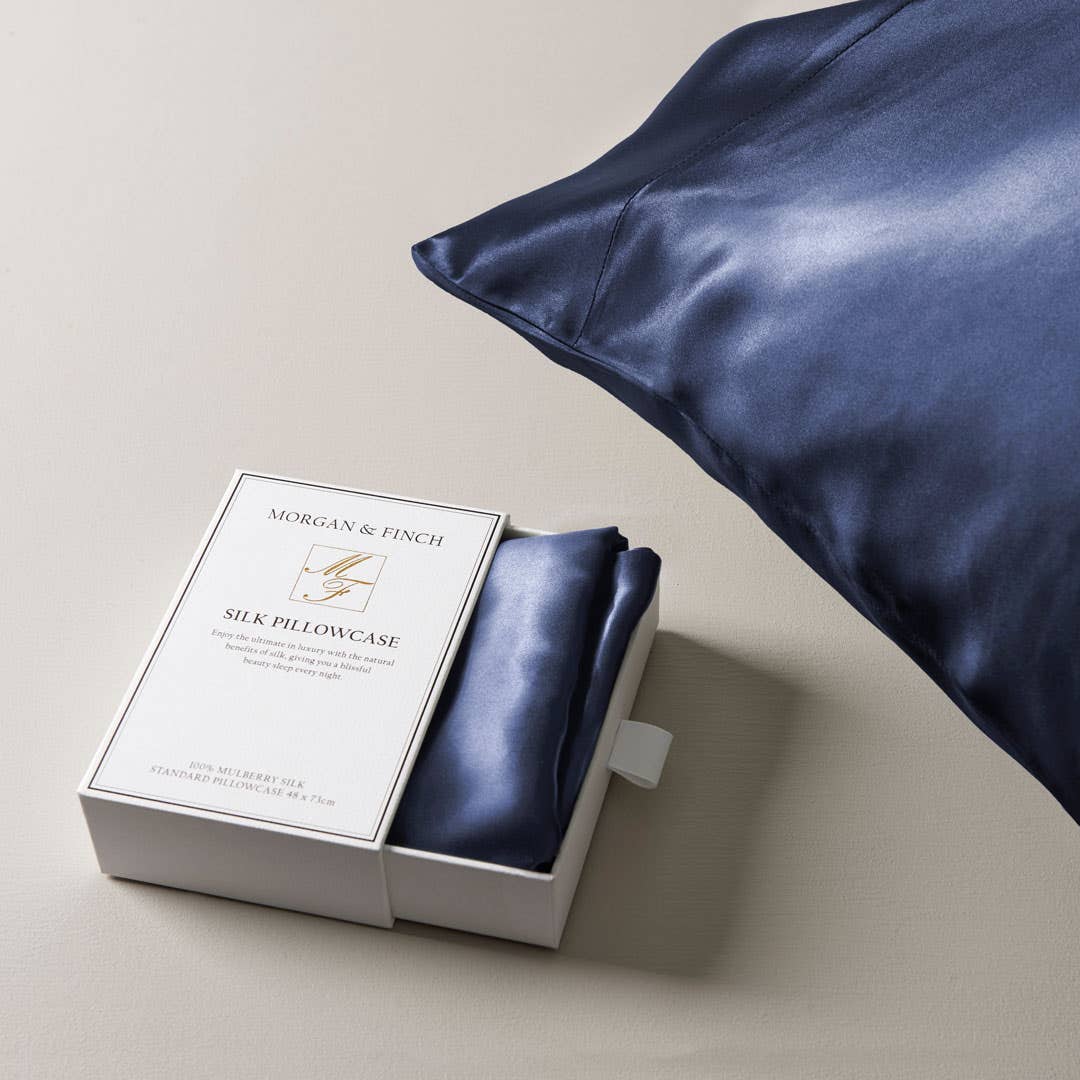 Silk Pillowcase - Navy