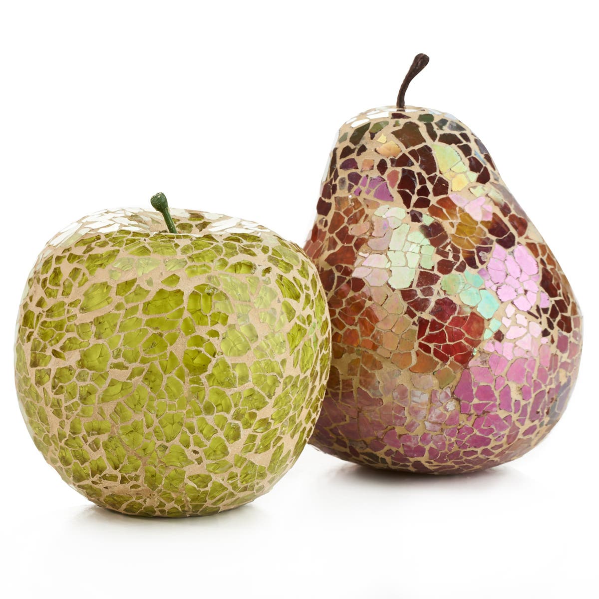 Crackle Pear Decoration - Red