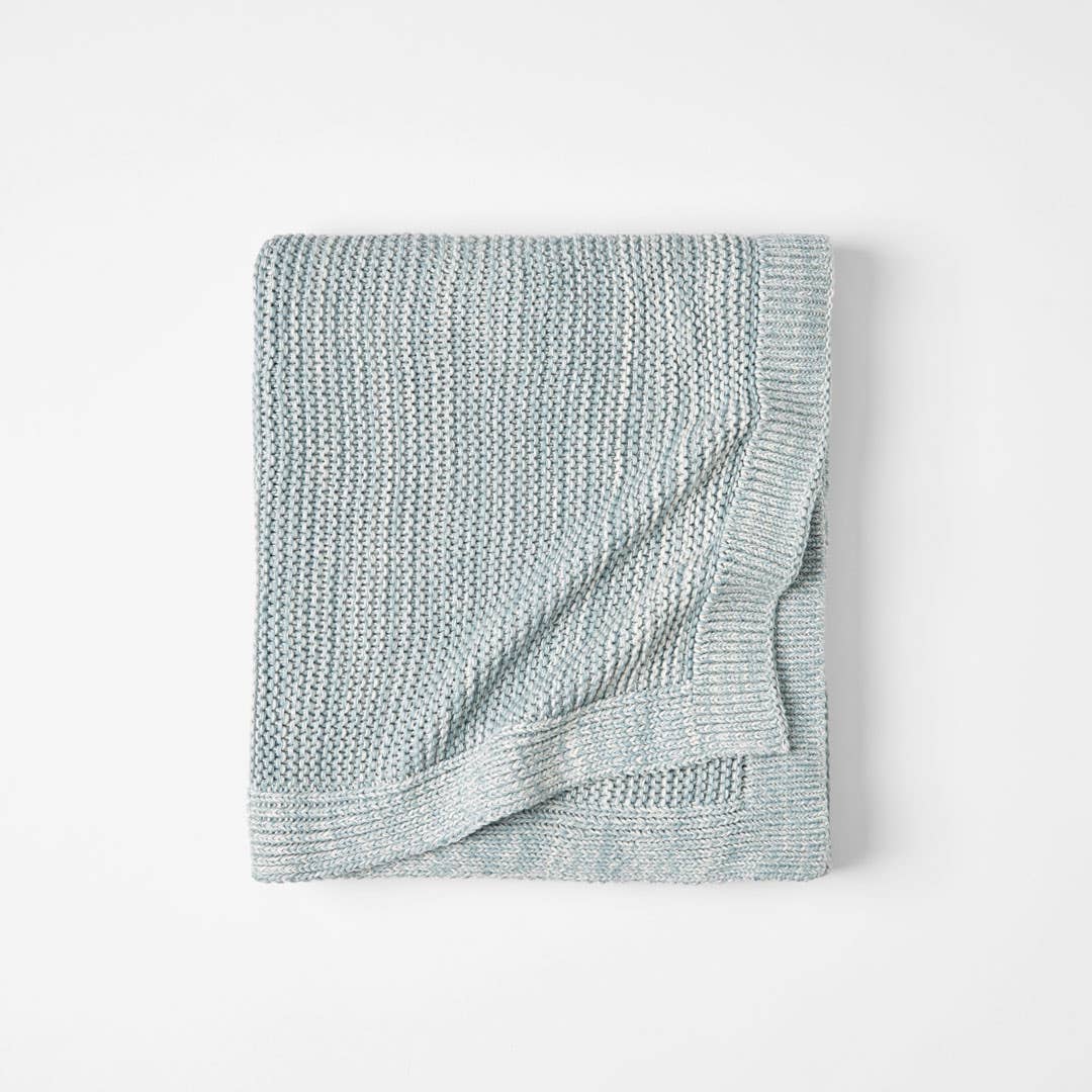 Moss Throw - Blue Melange