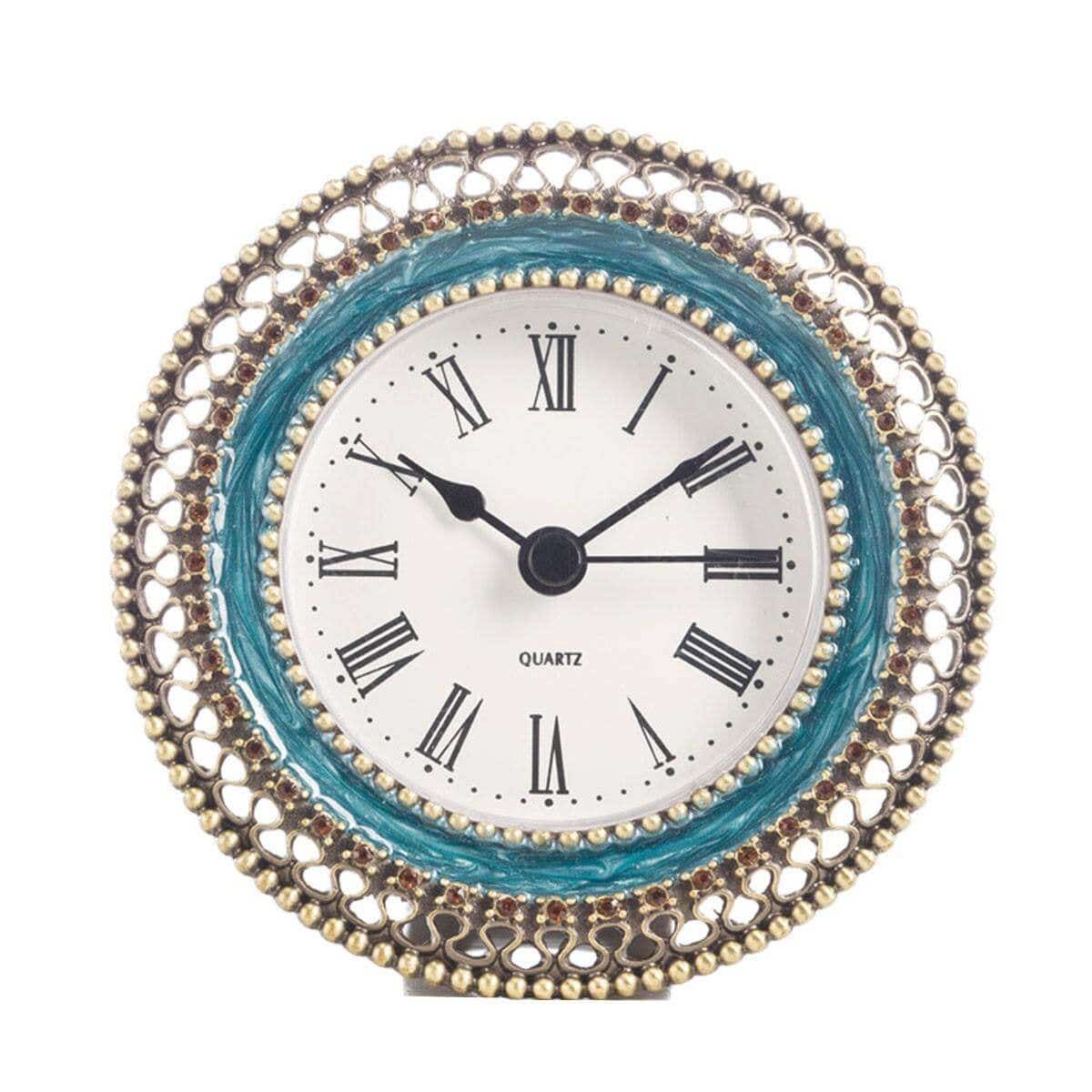 Enamel Mini Clock Round