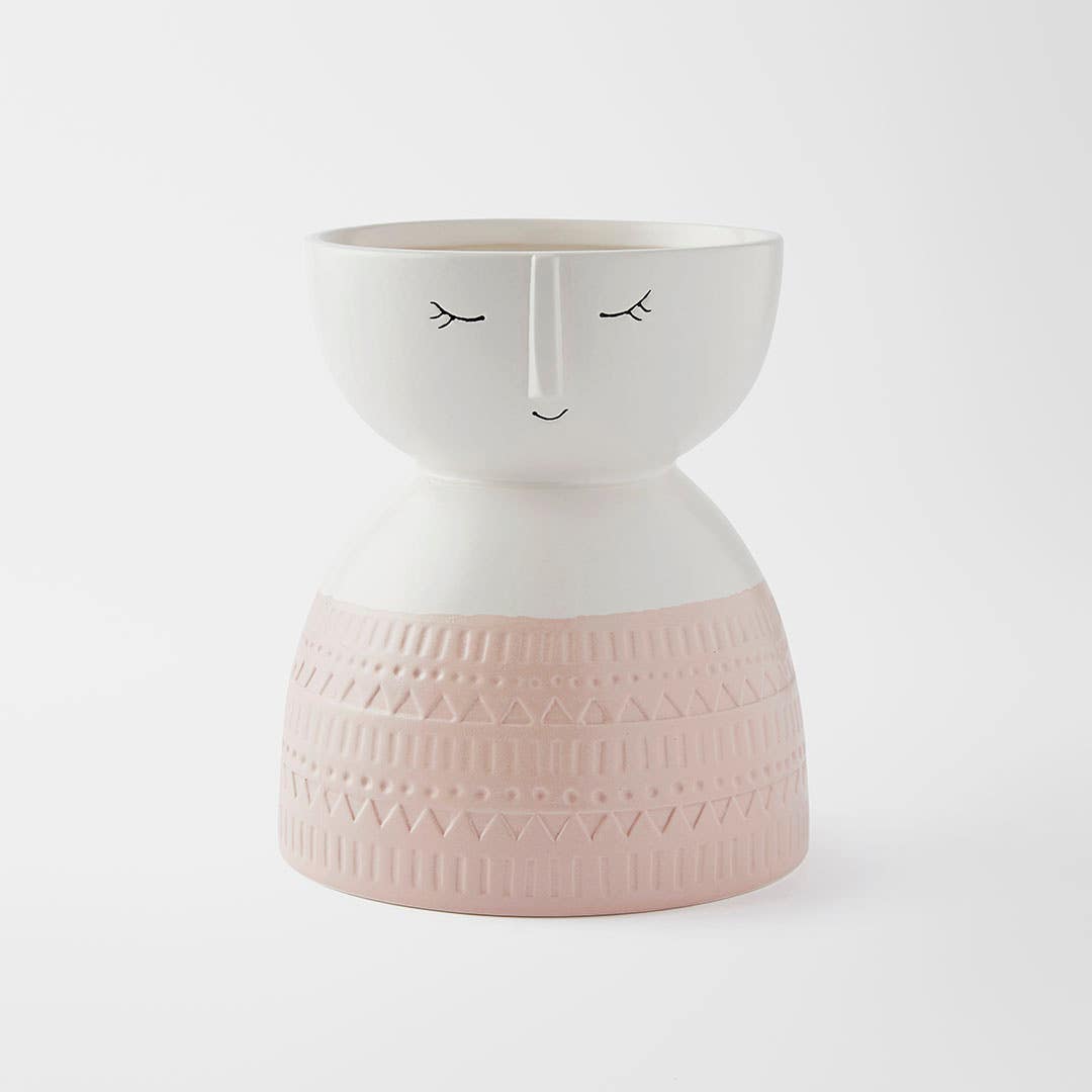 Anya Face Vase Medium - Pink